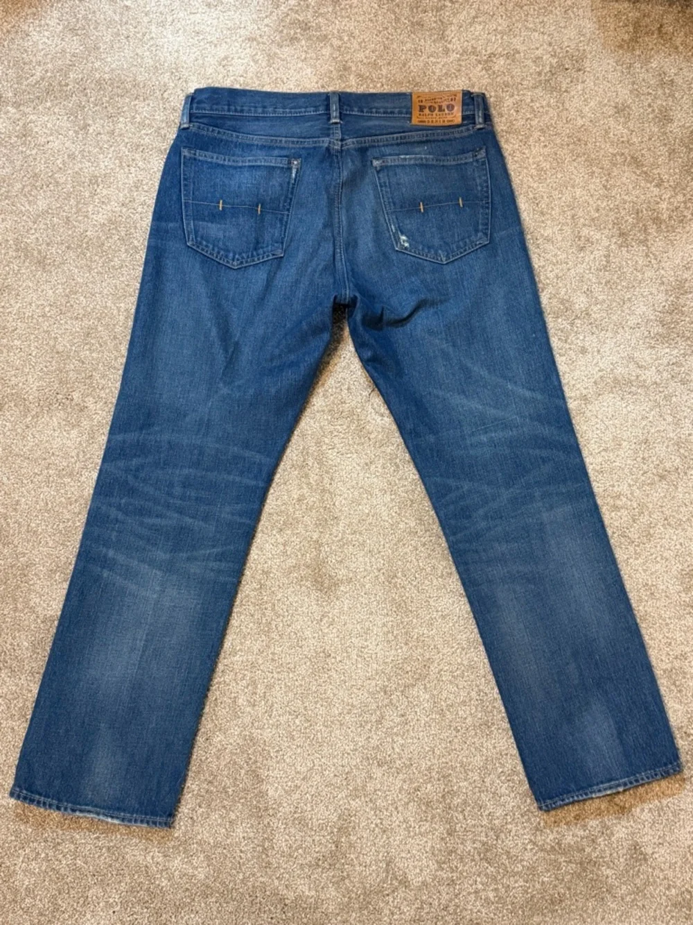 Polo by Ralph Lauren Men's Mid-Blue Straight-Leg Jeans